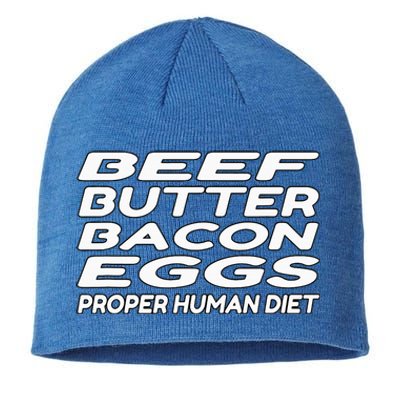 Beef Butter Bacon Eggs Carnivore Sustainable Beanie