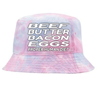 Beef Butter Bacon Eggs Carnivore Tie-Dyed Bucket Hat