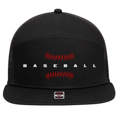 Baseball Baseball 7 Panel Mesh Trucker Snapback Hat