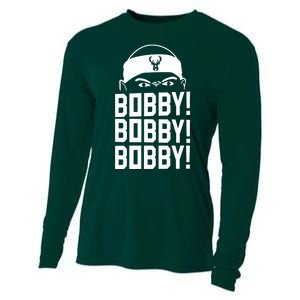 Bobby Bobby Bobby Milwaukee Basketball Cooling Performance Long Sleeve Crew