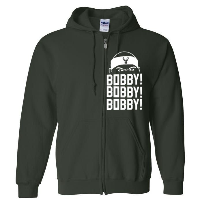 Bobby Bobby Bobby Milwaukee Basketball Full Zip Hoodie