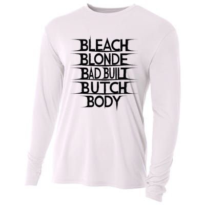 Bleach Blonde Bad Built Butch Body Cooling Performance Long Sleeve Crew