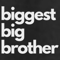 Biggest Big Brother Brother To Be 7 Panel Mesh Trucker Snapback Hat