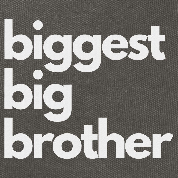 Biggest Big Brother Brother To Be Cotton Canvas Backpack