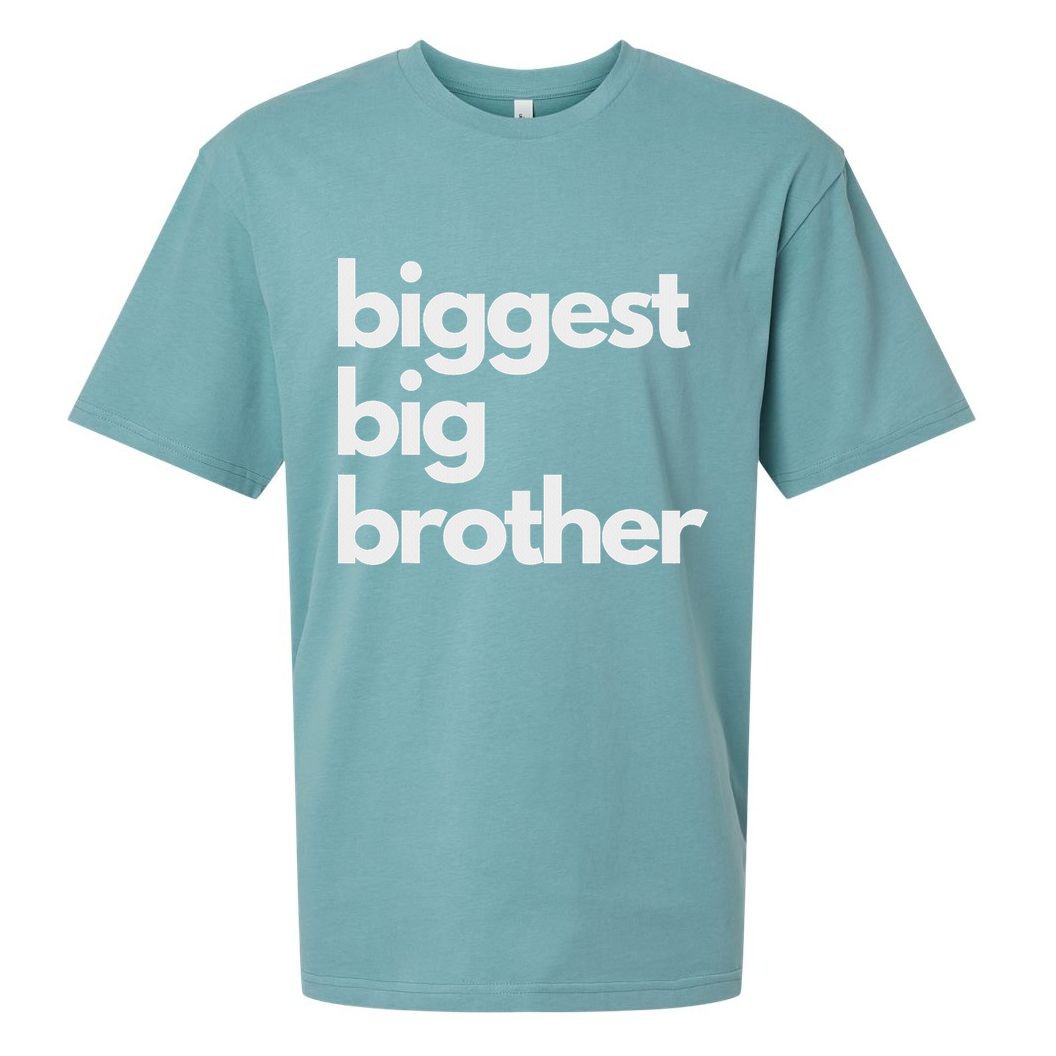 Biggest Big Brother Brother To Be Sueded Cloud Jersey T-Shirt