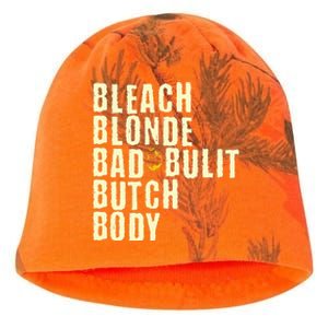 Bleach Blonde Bad Built Butch Body Kati - Camo Knit Beanie