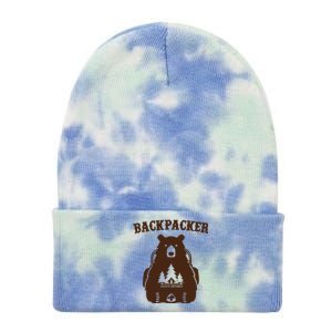 Backpacker Bear Tie Dye 12in Knit Beanie