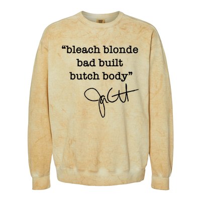 Bleach Blonde Bad Built Butch Body Jasmine Crockett Colorblast Crewneck Sweatshirt