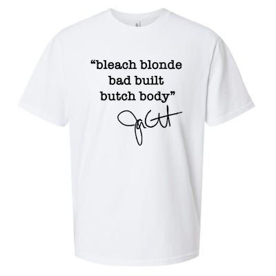 Bleach Blonde Bad Built Butch Body Jasmine Crockett Sueded Cloud Jersey T-Shirt