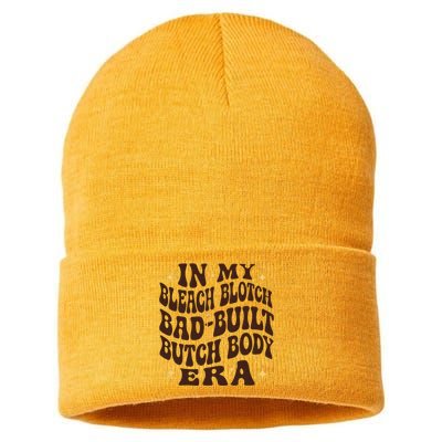 Bleach Blonde Bad Built Butch Body Sustainable Knit Beanie