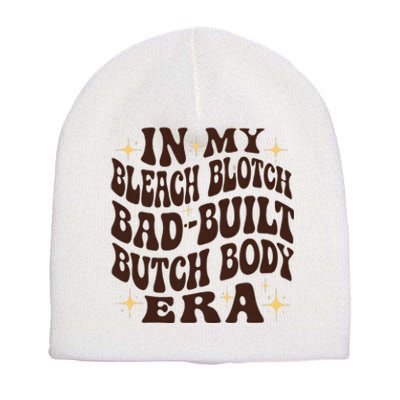 Bleach Blonde Bad Built Butch Body Short Acrylic Beanie