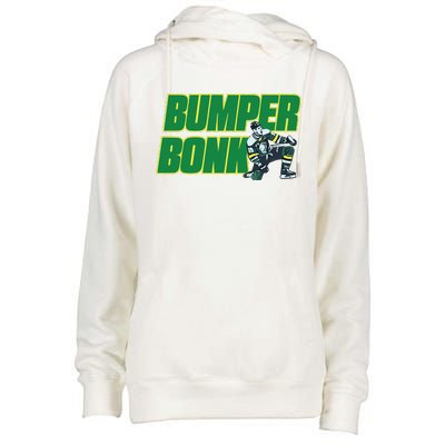 Bumper Bonk Womens Funnel Neck Pullover Hood