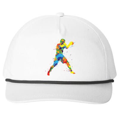 Boxing Boxer Boy Men Snapback Five-Panel Rope Hat