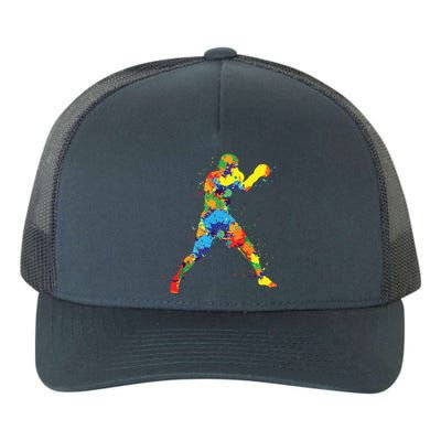 Boxing Boxer Boy Men Yupoong Adult 5-Panel Trucker Hat