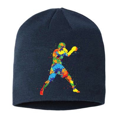 Boxing Boxer Boy Men Sustainable Beanie