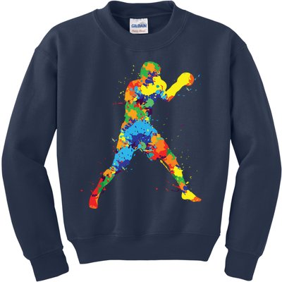 Boxing Boxer Boy Men Kids Sweatshirt