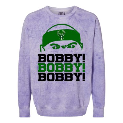 Bobby Bobby Bobby Milwaukee Basketball Colorblast Crewneck Sweatshirt