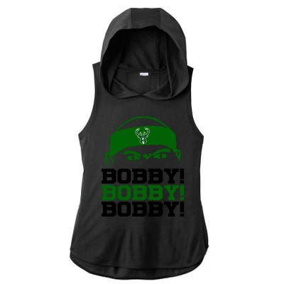 Bobby Bobby Bobby Milwaukee Basketball Ladies PosiCharge Tri-Blend Wicking Draft Hoodie Tank