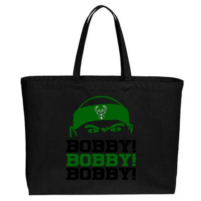 Bobby Bobby Bobby Milwaukee Basketball Cotton Canvas Jumbo Tote