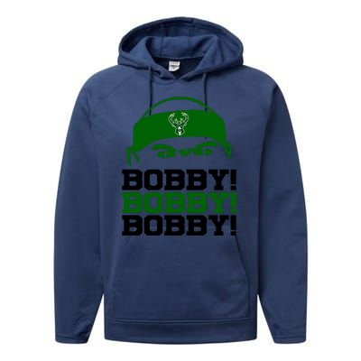 Bobby Bobby Bobby Milwaukee Basketball Performance Fleece Hoodie