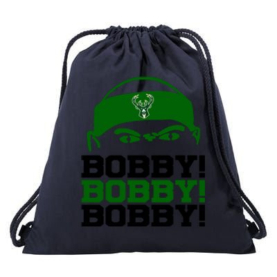 Bobby Bobby Bobby Milwaukee Basketball Drawstring Bag