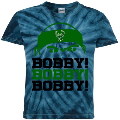 Bobby Bobby Bobby Milwaukee Basketball Kids Tie-Dye T-Shirt