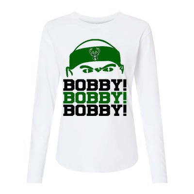 Bobby Bobby Bobby Milwaukee Basketball Womens Cotton Relaxed Long Sleeve T-Shirt