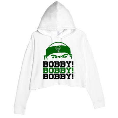 Bobby Bobby Bobby Milwaukee Basketball Crop Fleece Hoodie