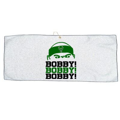 Bobby Bobby Bobby Milwaukee Basketball Large Microfiber Waffle Golf Towel