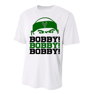 Bobby Bobby Bobby Milwaukee Basketball Performance Sprint T-Shirt