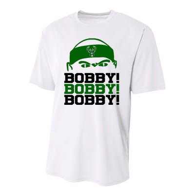 Bobby Bobby Bobby Milwaukee Basketball Youth Performance Sprint T-Shirt