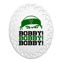 Bobby Bobby Bobby Milwaukee Basketball Ceramic Oval Ornament