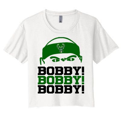 Bobby Bobby Bobby Milwaukee Basketball Women's Crop Top Tee