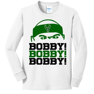 Bobby Bobby Bobby Milwaukee Basketball Kids Long Sleeve Shirt