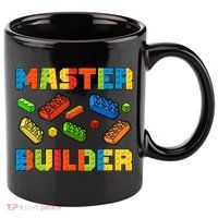 Brick Builder Building Blocks Brick Master Builder 11oz C Handle Ceramic Mug