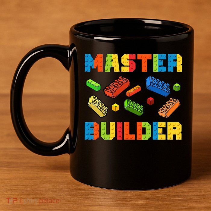 Brick Builder Building Blocks Brick Master Builder 11oz C Handle Ceramic Mug
