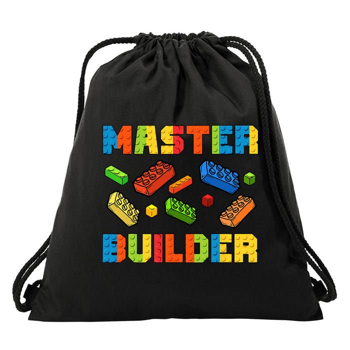 Brick Builder Building Blocks Brick Master Builder Drawstring Bag