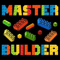 Brick Builder Building Blocks Brick Master Builder Drawstring Bag