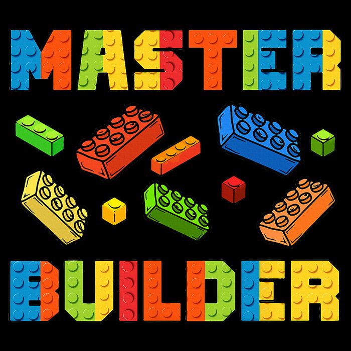 Brick Builder Building Blocks Brick Master Builder Drawstring Bag