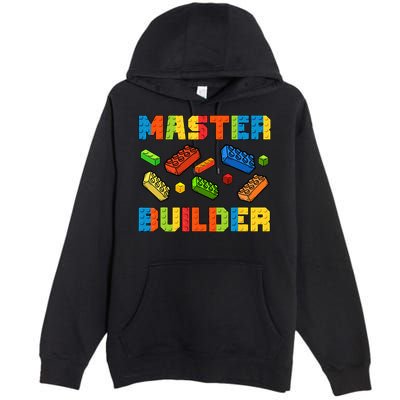 Brick Builder Building Blocks Brick Master Builder Premium Pullover Hoodie