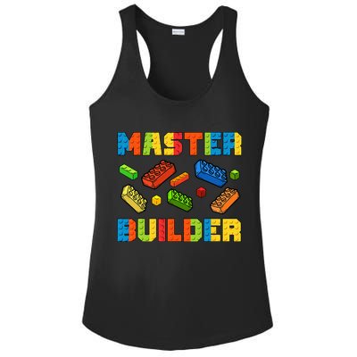 Brick Builder Building Blocks Brick Master Builder Ladies PosiCharge Competitor Racerback Tank