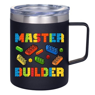 Brick Builder Building Blocks Brick Master Builder 12oz Stainless Steel Coffee Mug