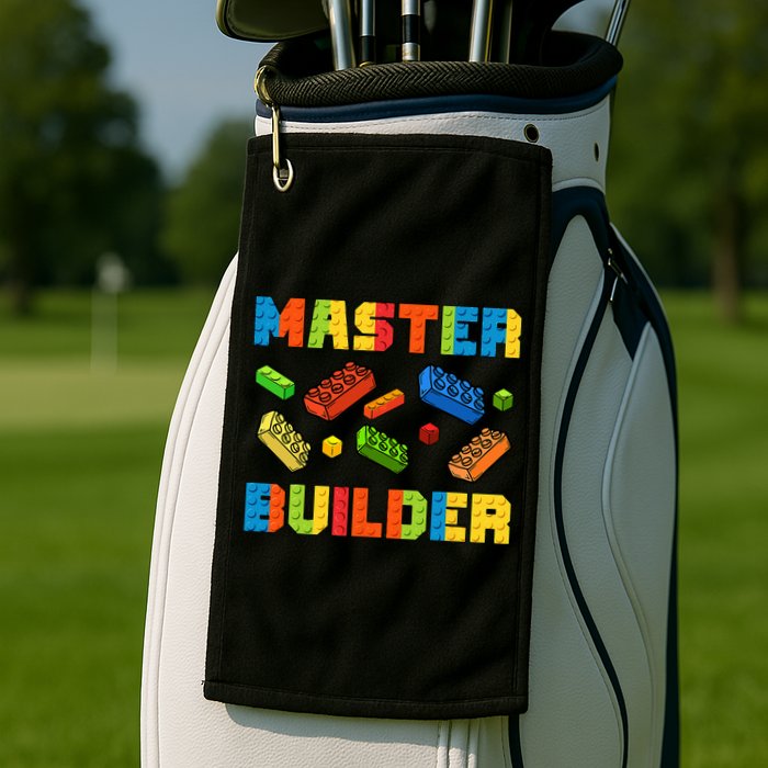 Brick Builder Building Blocks Brick Master Builder Golf Towel