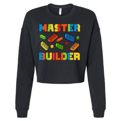 Brick Builder Building Blocks Brick Master Builder Cropped Pullover Crew