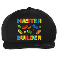 Brick Builder Building Blocks Brick Master Builder Wool Snapback Cap