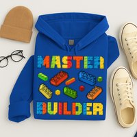 Brick Builder Building Blocks Brick Master Builder Hoodie