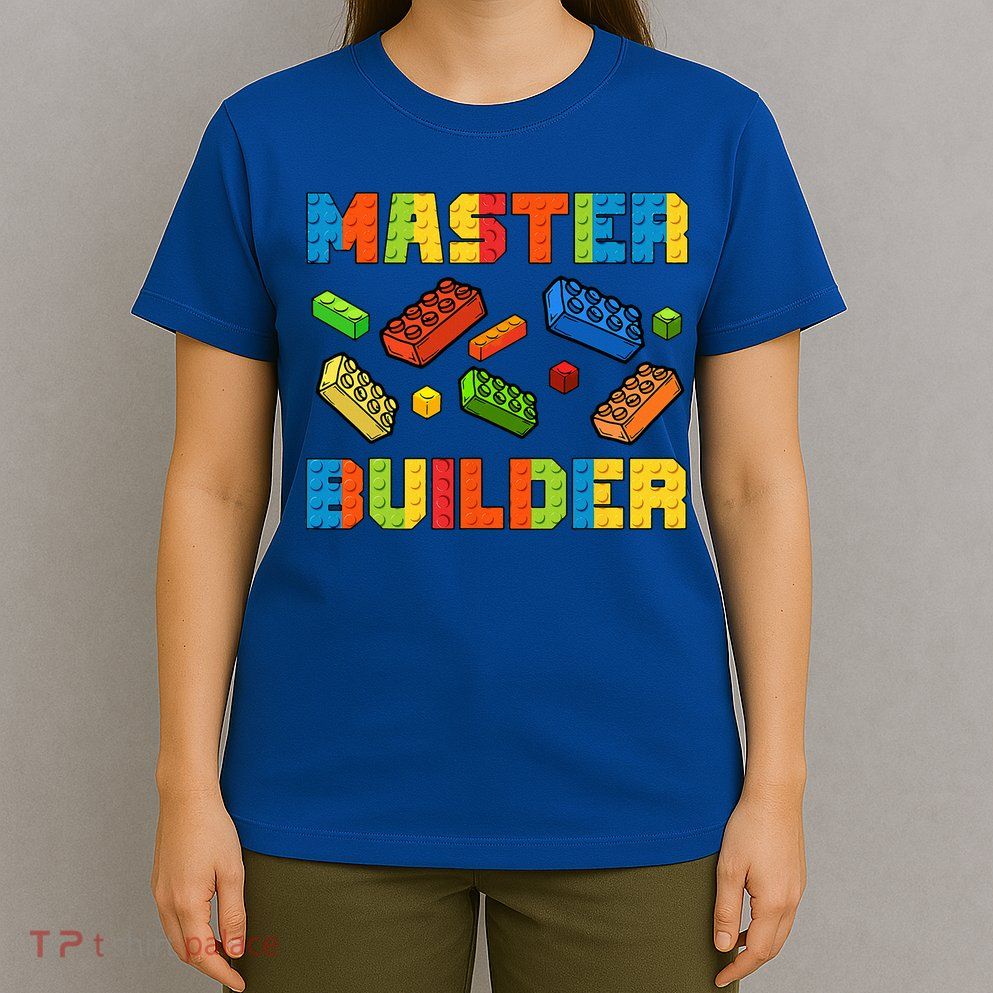 Brick Builder Building Blocks Brick Master Builder T-Shirt