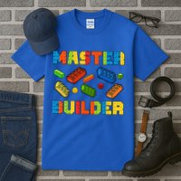Brick Builder Building Blocks Brick Master Builder Tall T-Shirt
