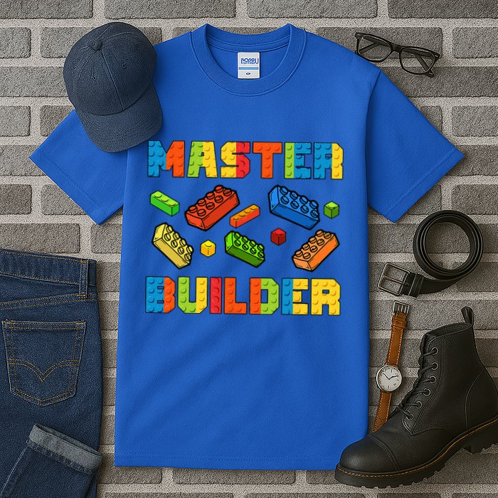 Brick Builder Building Blocks Brick Master Builder Tall T-Shirt