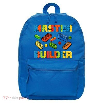 Brick Builder Building Blocks Brick Master Builder 16 in Basic Backpack